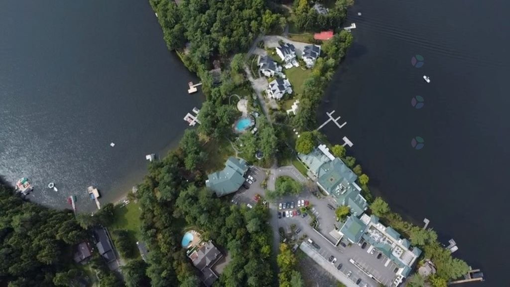 Aerial View - 114-694 Ch. Ripple Cove, Ayer'S Cliff, QC - Outdoor With Body Of Water With View