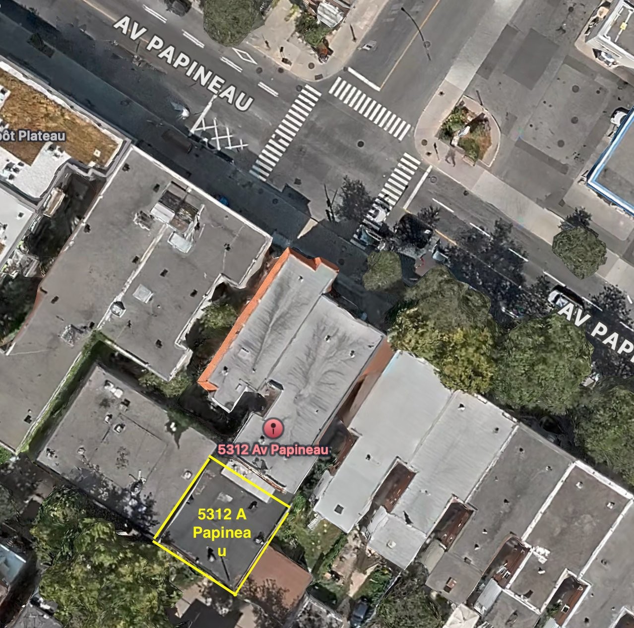 Vue d'ensemble - 5312A Av. Papineau, Montréal (Le Plateau-Mont-Royal), QC