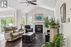 Living Room with gas fireplace. - 