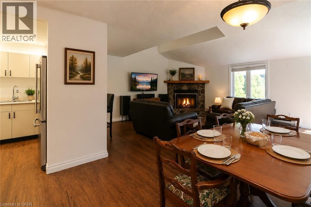 virtual stage - 9 Trafalgar Road, Collingwood, ON - Indoor With Fireplace