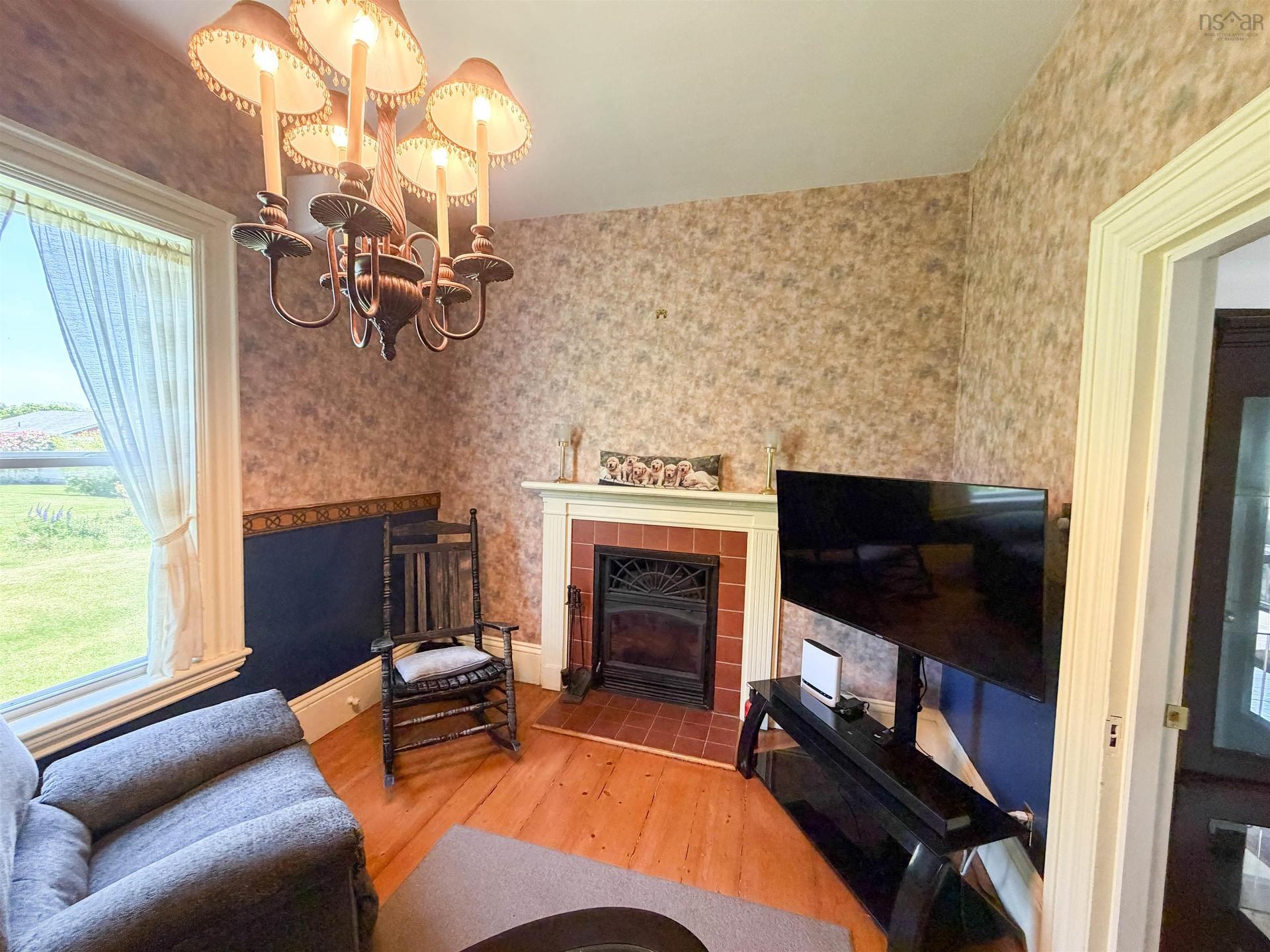 108 Highway 304, Overton, NS - Indoor Photo Showing Other Room With Fireplace