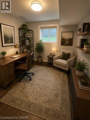 Virtually Staged Lower Unit. Dedicated office space or 3rd bedroom - 39 Forestgate Drive, Hamilton, ON
