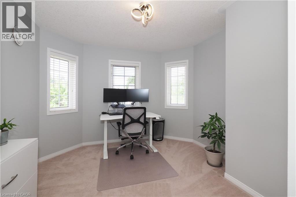 Bedroom being used as a home office. - 98 Langlaw Drive, Cambridge, ON