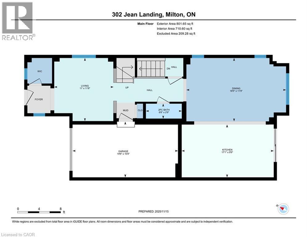 View of home floor plan - 302 Jean Landing, Milton, ON