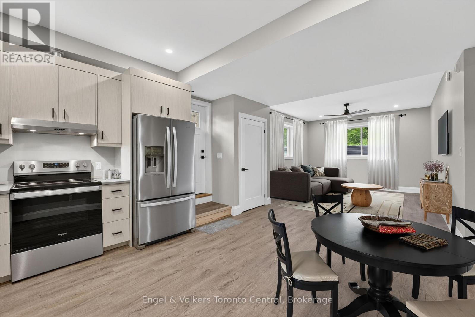 Apartment Kitchen - Living room - Virtually staged - 1093 Highway 141 Drive, Seguin, ON