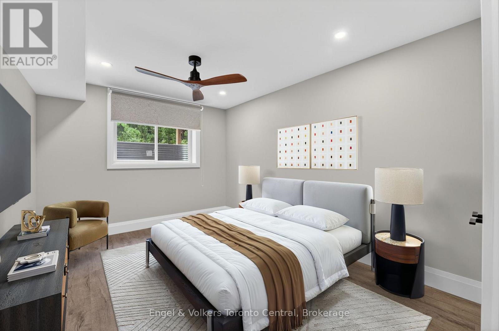 Apartment Bedroom - Virtually Staged - 1093 Highway 141 Drive, Seguin, ON