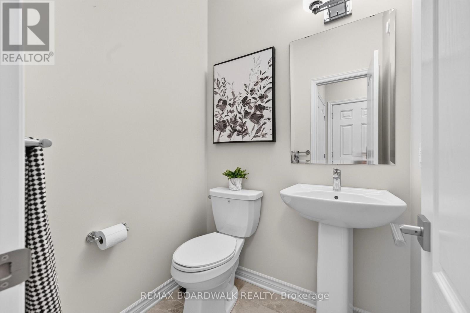 Powder Room w/Tile Floors - 224 Maygrass Way, Ottawa, ON - Indoor Photo Showing Bathroom