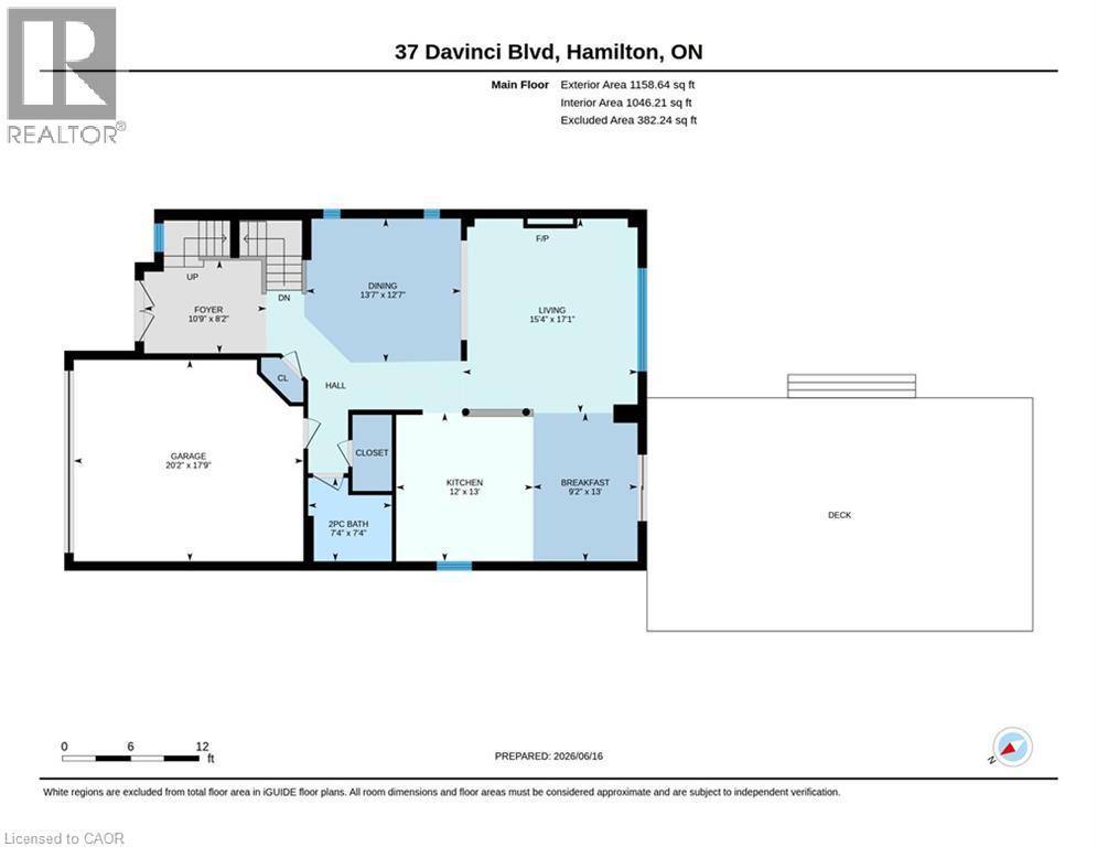 Floor plan - 37 Davinci Boulevard, Hamilton, ON