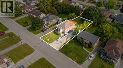 Aerial view looking southeast at property -