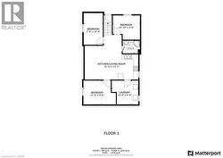 Floor plan of basement -