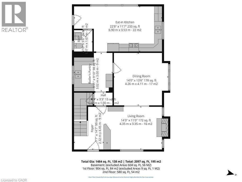 Main Floor Floor Plan - 72 Crescent Boulevard, Simcoe, ON - Other