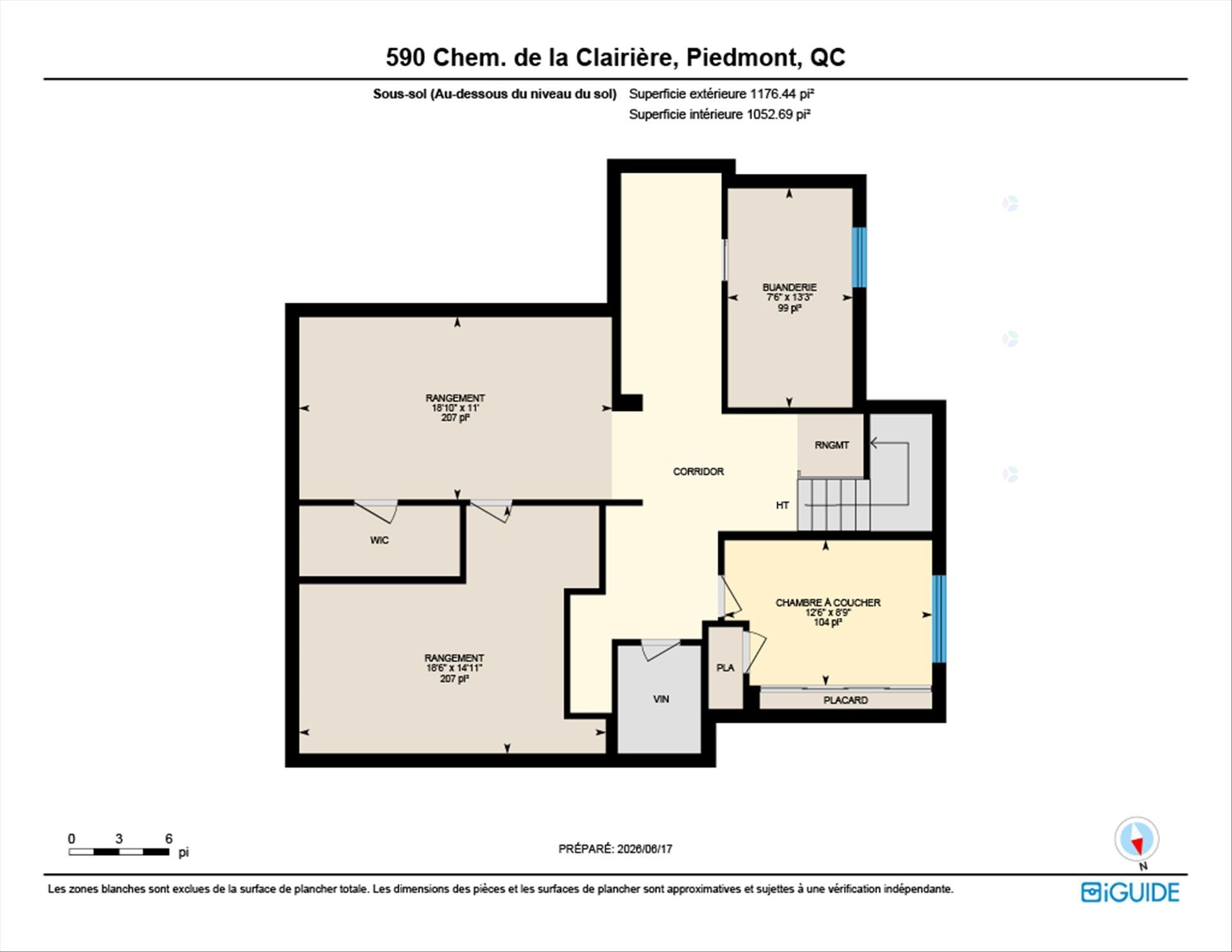 Plan (croquis) - 590 Ch. De La Clairière, Piedmont, QC