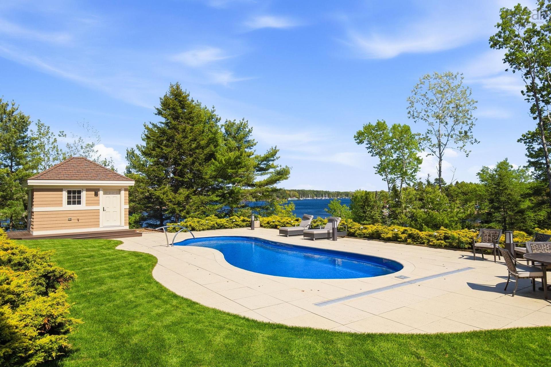 6 Mary Lane, Chester Basin, NS - Outdoor With In Ground Pool With Deck Patio Veranda With Backyard
