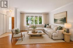 Virtually staged living room -