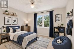 Bedroom 2 virtually staged -