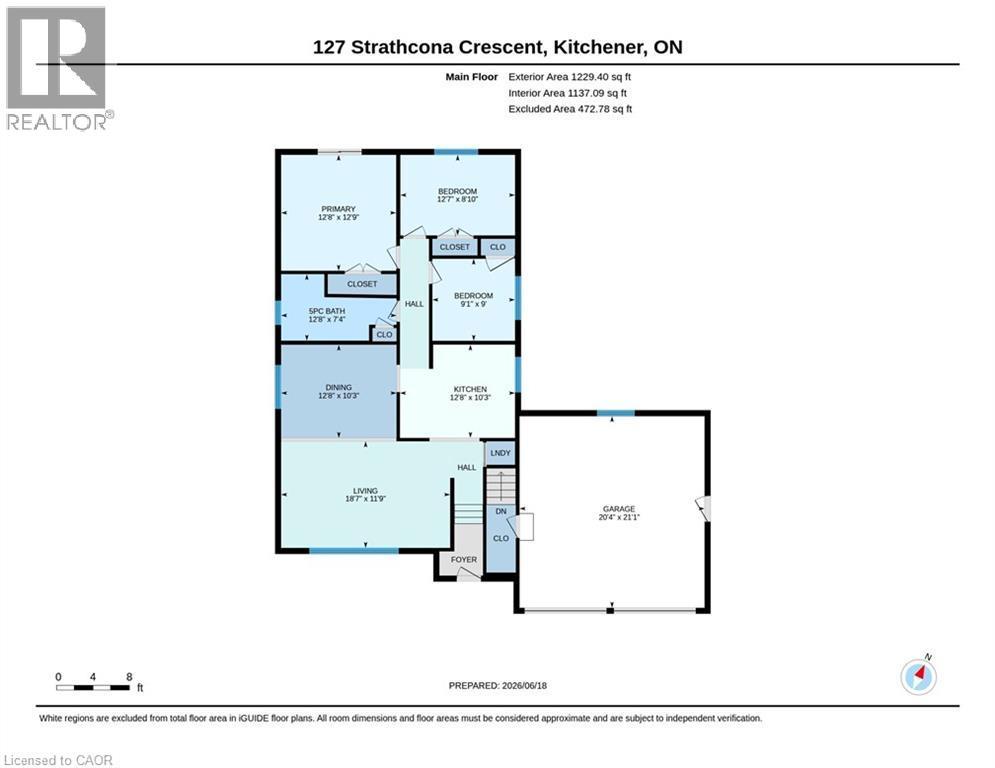 Floor plan - 127 Strathcona Crescent, Kitchener, ON