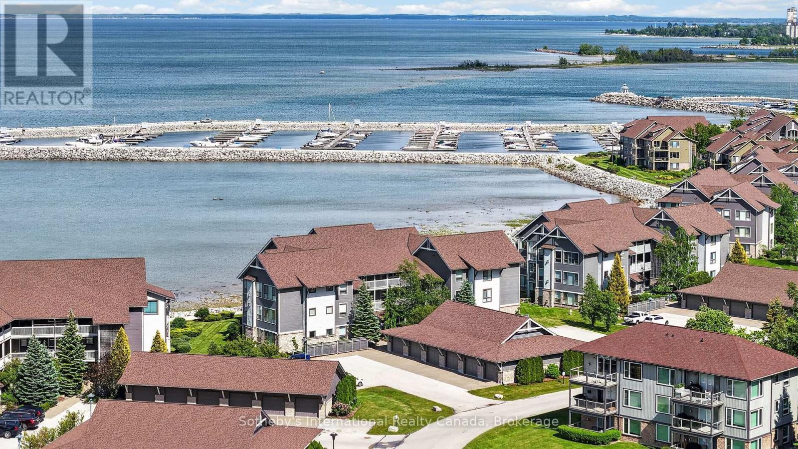Aerial View of 541 Mariners Way - 541 Mariners Way, Collingwood, ON