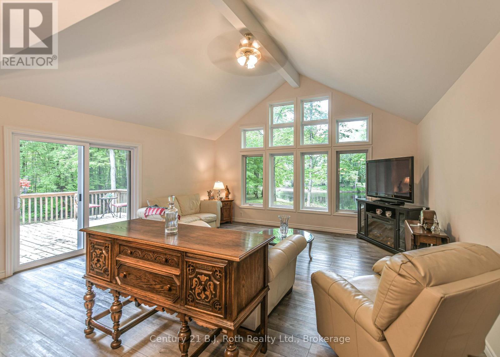 Walk out to deck - 7463 Davy Drive, Ramara, ON