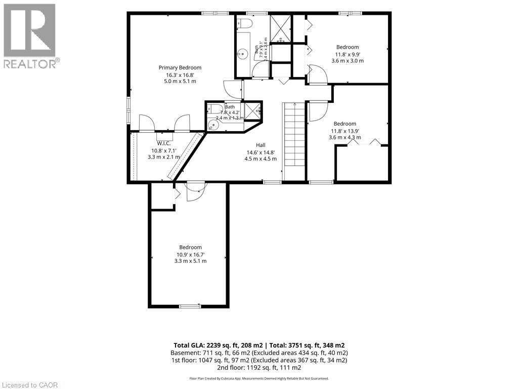 Floor plan - Second Floor - 120 Lynndale Road, Simcoe, ON