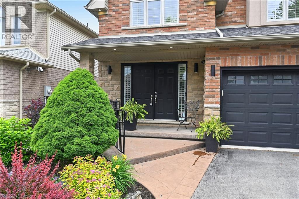 Stamped concrete steps to welcome your guests - 43 Wilbur Drive, Binbrook, ON