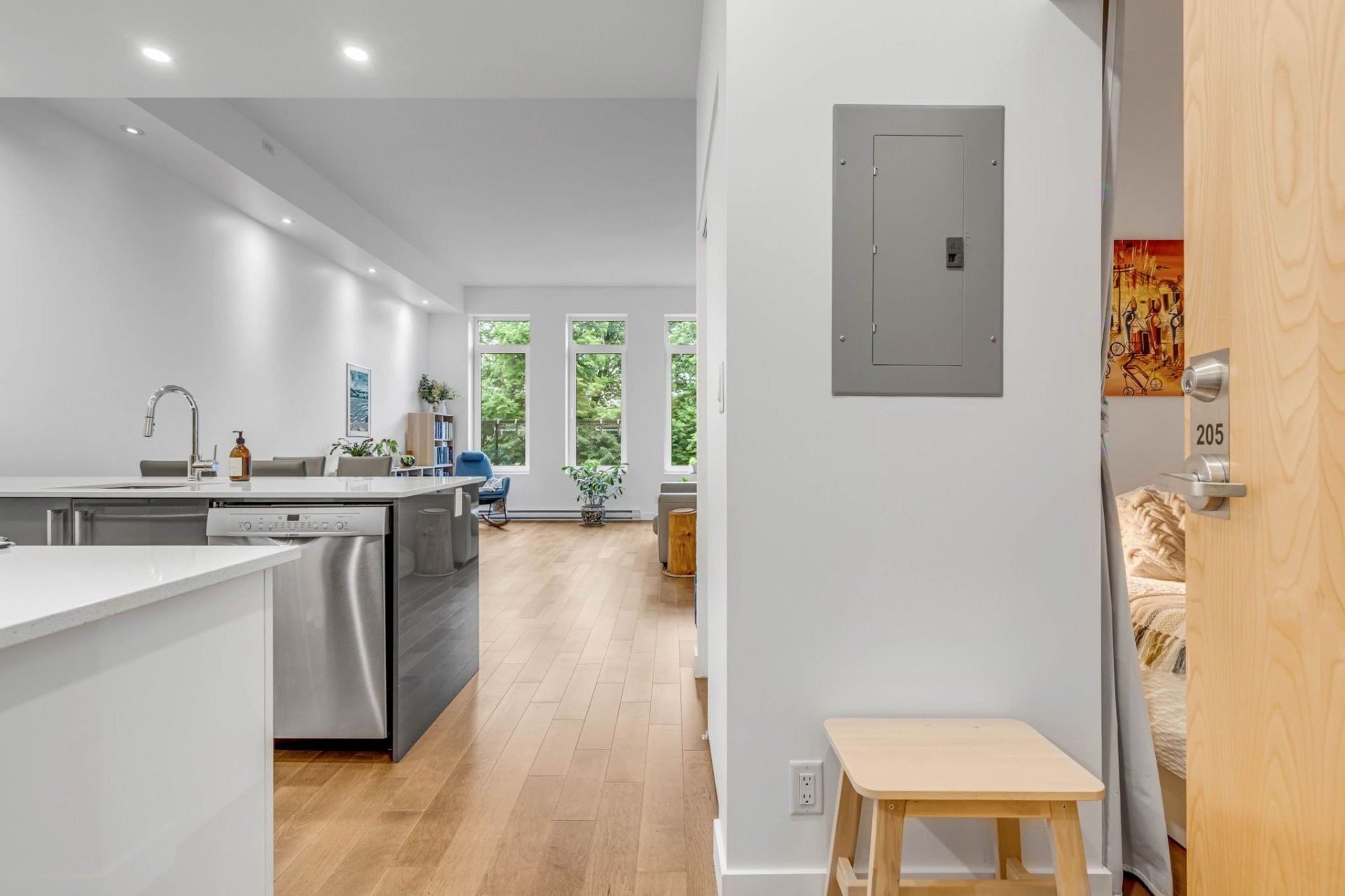 Hall d'entrée/Vestibule - 205-880 Rue Père-Marquette, Québec (La Cité-Limoilou), QC - Indoor Photo Showing Kitchen