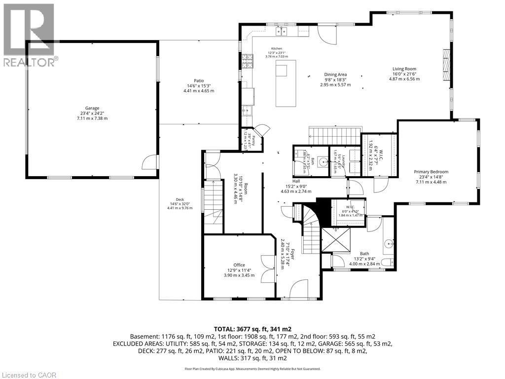 Main level floor plan - 59 Decou Road, Simcoe, ON
