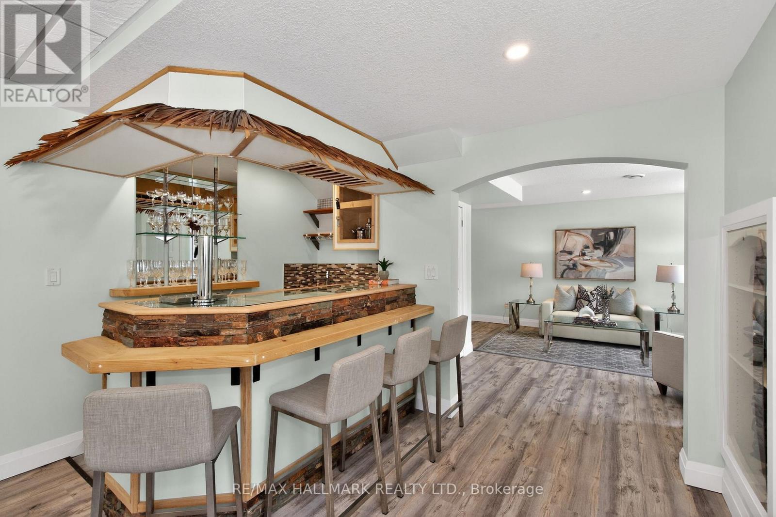Basement Bar - 10 Musquake Court, Tiny, ON - Indoor Photo Showing Dining Room
