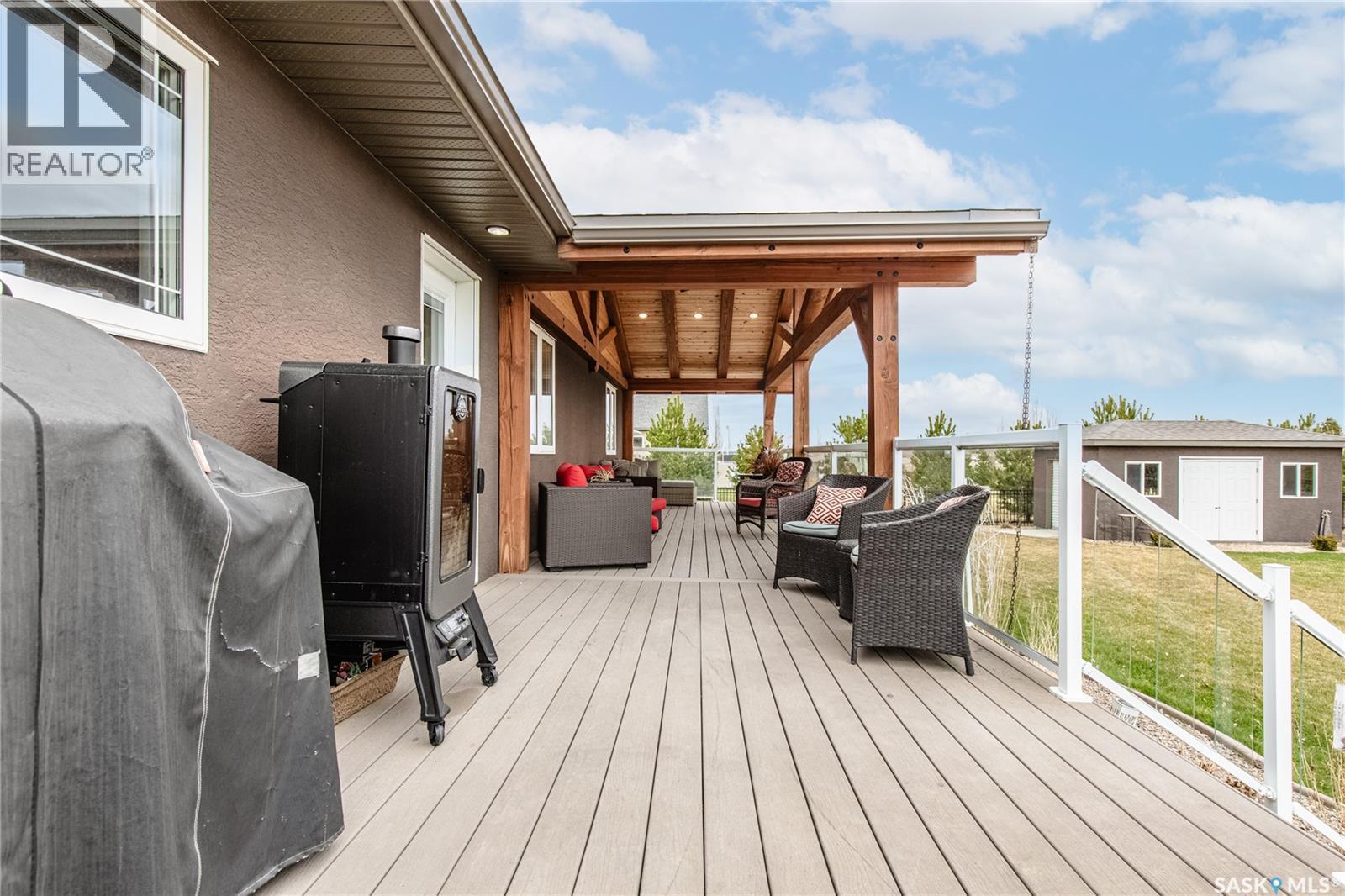 212 Iron Bridge Drive, Moose Jaw, SK - Outdoor With Deck Patio Veranda With Exterior