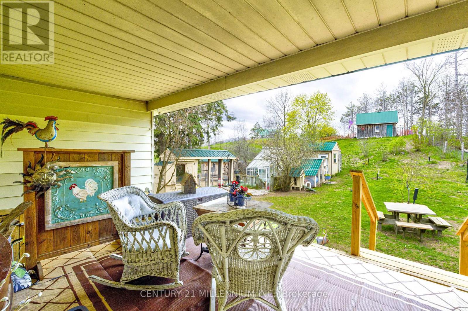 6046 3Rd Line, Essa, ON - Outdoor With Deck Patio Veranda