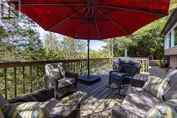 Private upper sundeck/dining area -