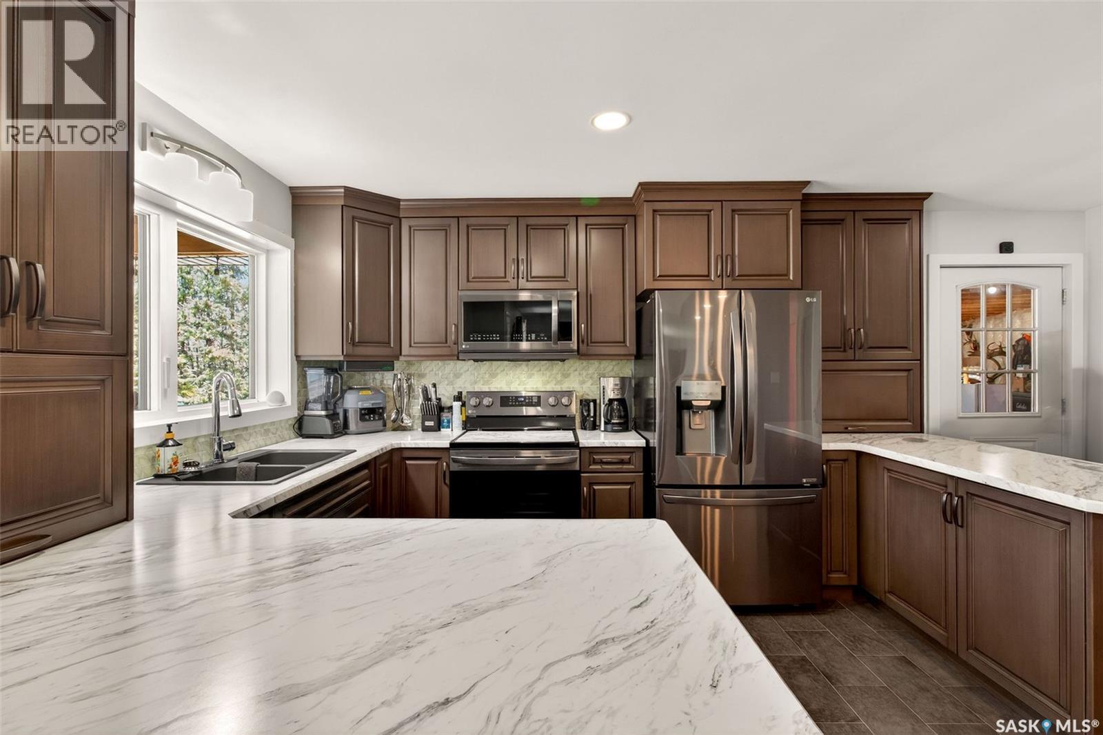 Hoffman Acreage, Lakeside Rm No. 338, SK - Indoor Photo Showing Kitchen With Double Sink