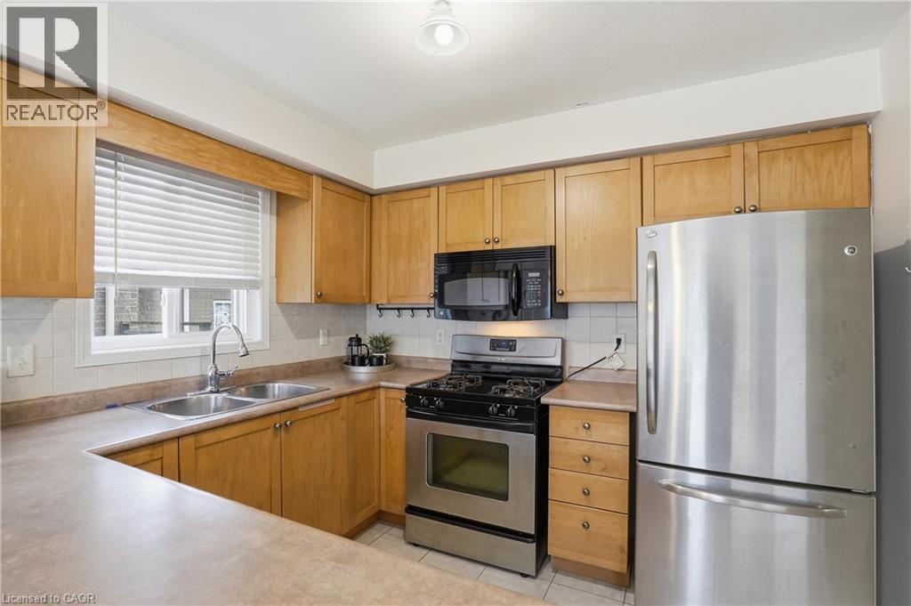 156 Provident Way, Hamilton, ON - Indoor Photo Showing Kitchen With Stainless Steel Kitchen With Double Sink