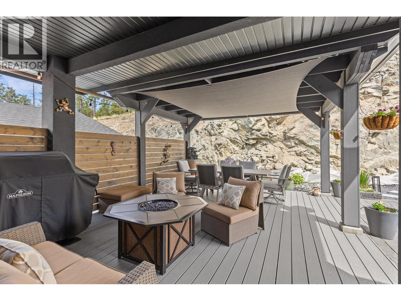 3643 Wild Rose Road, Kelowna, BC - Outdoor With Deck Patio Veranda With Exterior