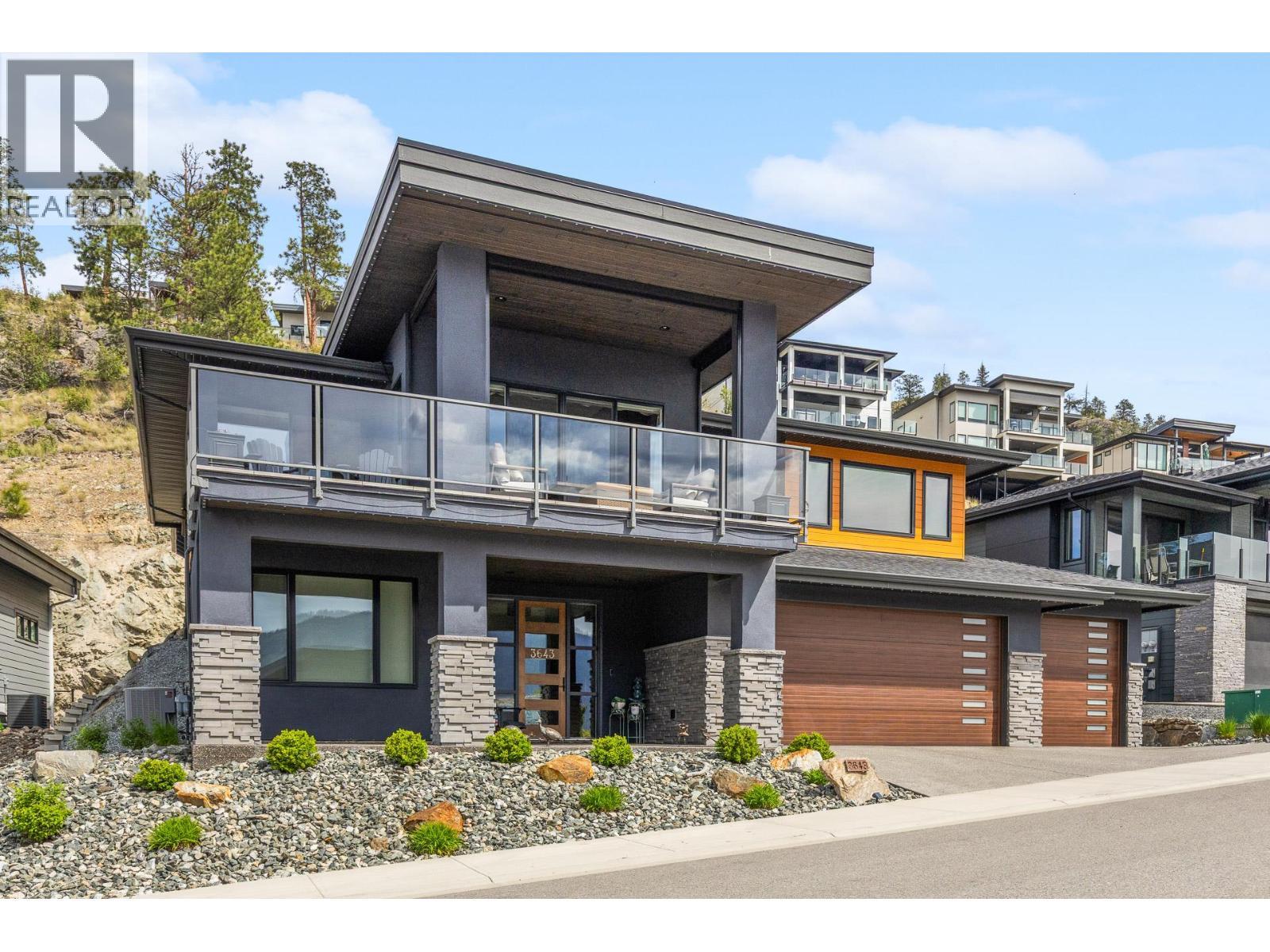 3643 Wild Rose Road, Kelowna, BC - Outdoor With Facade