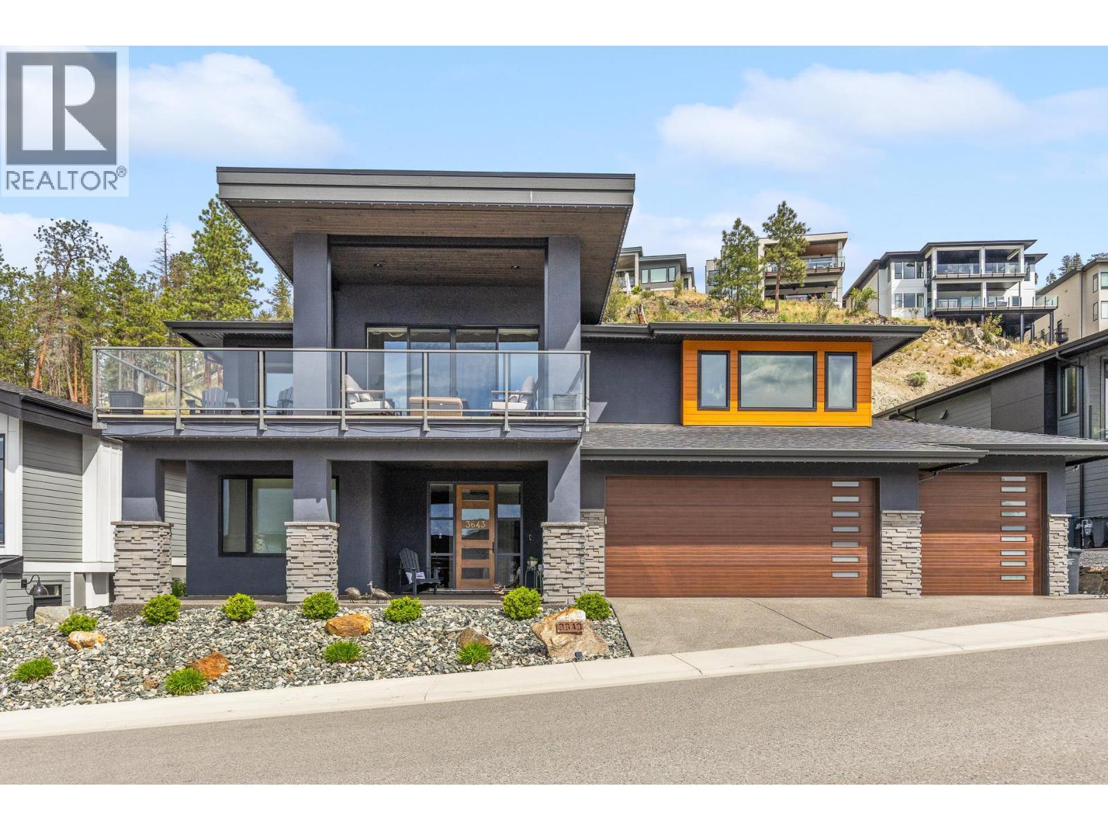 3643 Wild Rose Road, Kelowna, BC - Outdoor With Facade
