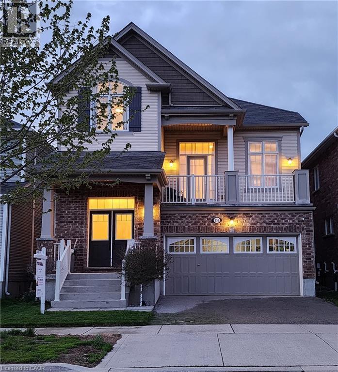 Welcoming lights in the evening. - 259 Grovehill Crescent, Kitchener, ON - Outdoor