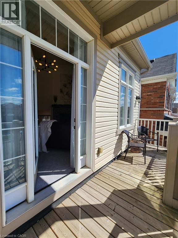 Balcony off the family room - 259 Grovehill Crescent, Kitchener, ON - Outdoor With Deck Patio Veranda With Exterior