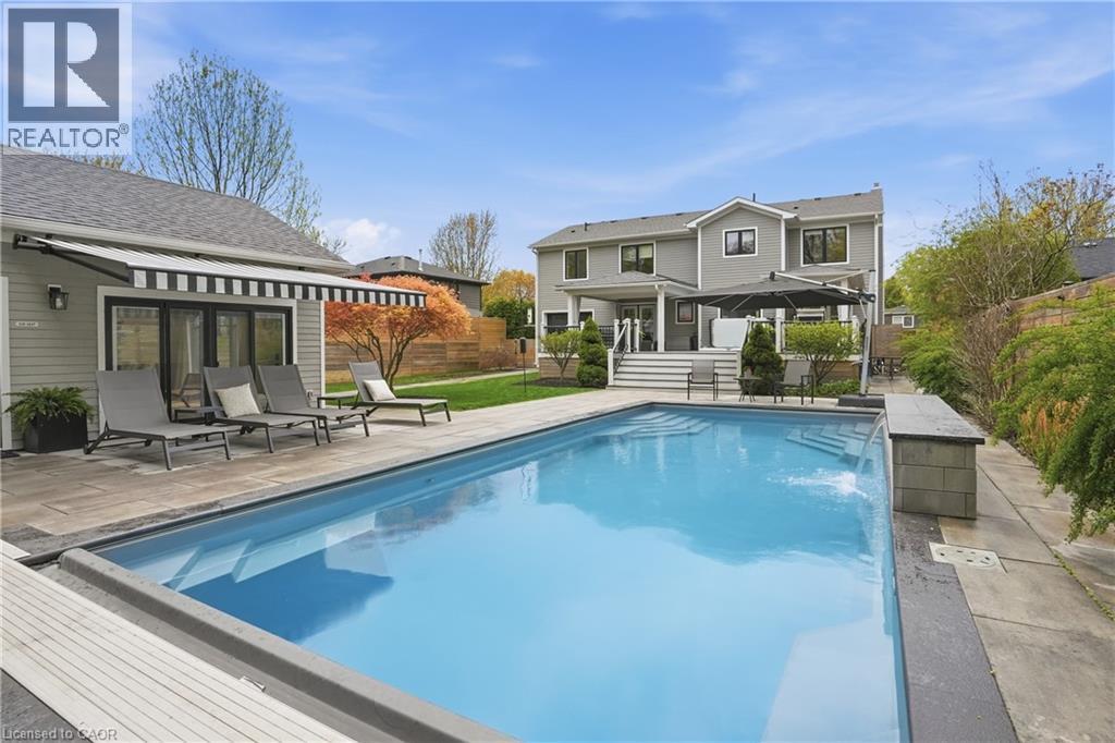 735 George Street, Burlington, ON - Outdoor With In Ground Pool With Deck Patio Veranda