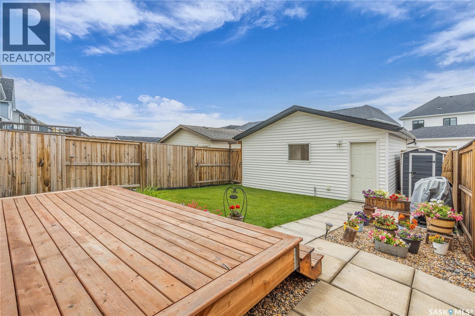 219 Newton Link, Saskatoon, SK - Outdoor With Deck Patio Veranda With Exterior