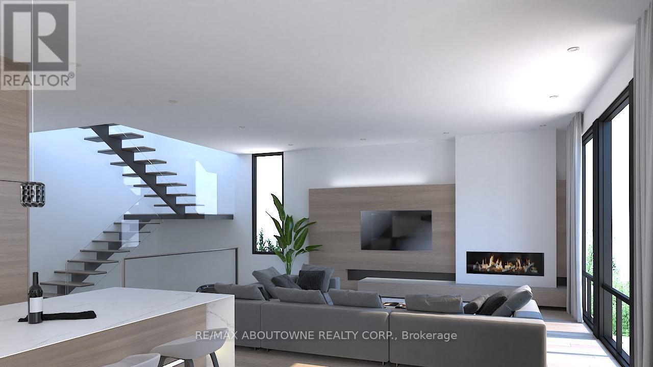 74 Upper Mount Albion Road, Hamilton, ON - Indoor Photo Showing Living Room With Fireplace