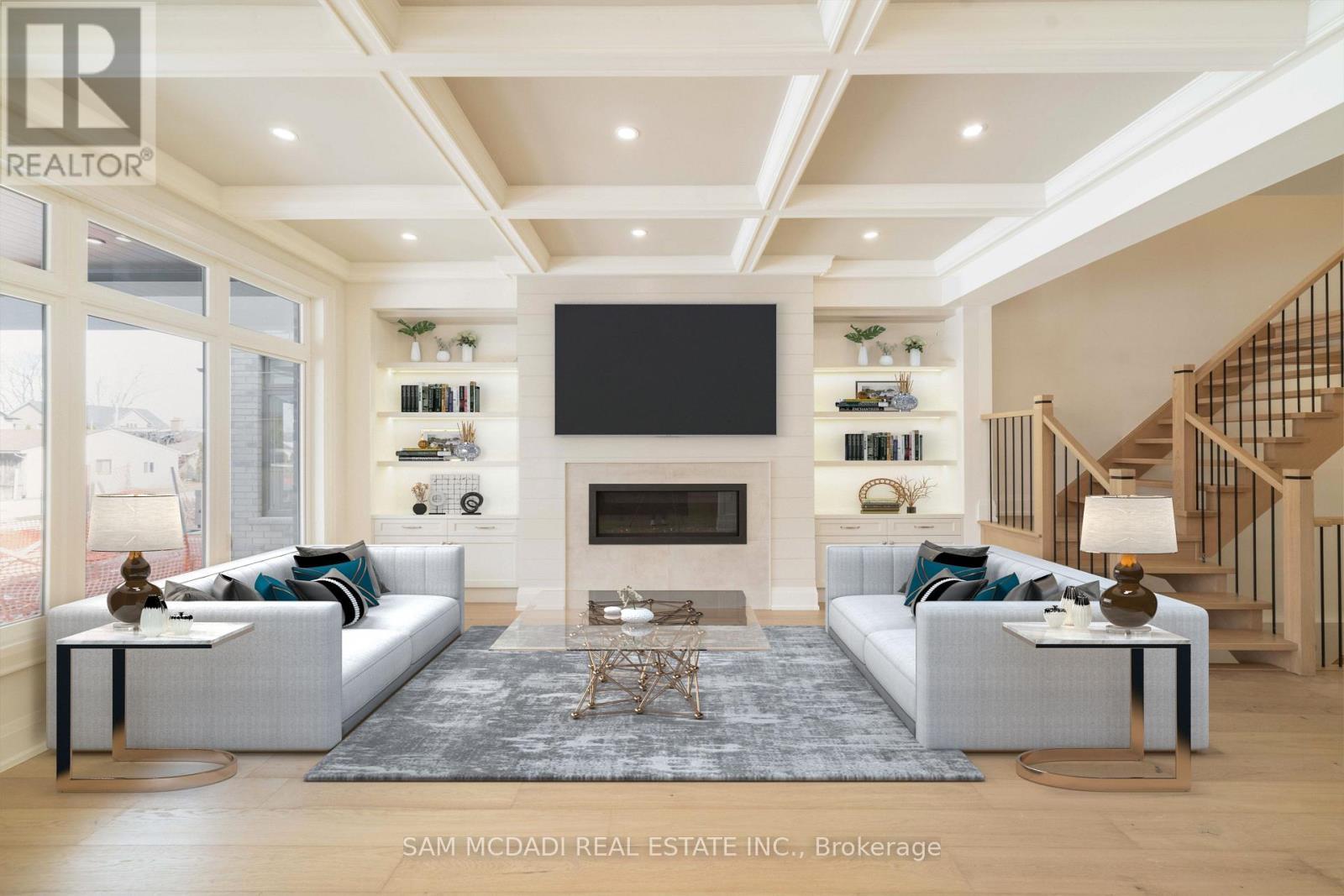 451C Montreal Circle, Hamilton, ON - Indoor Photo Showing Living Room With Fireplace