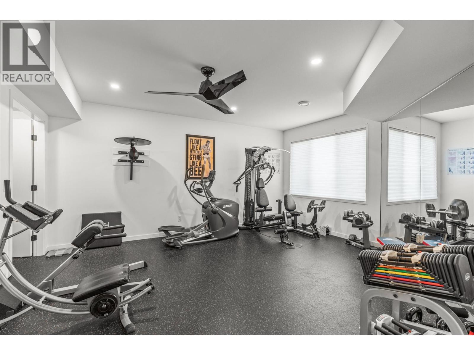 7938 Graystone Drive, Coldstream, BC - Indoor Photo Showing Gym Room