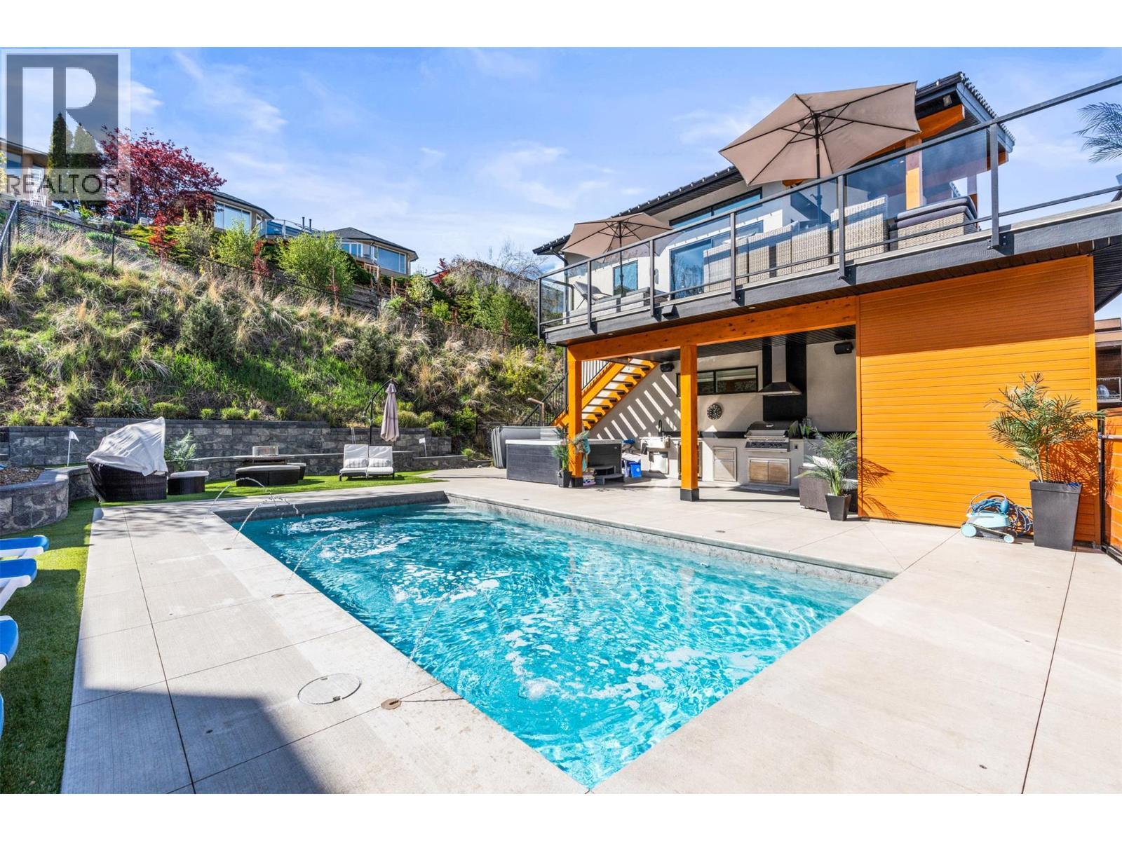 7938 Graystone Drive, Coldstream, BC - Outdoor With In Ground Pool