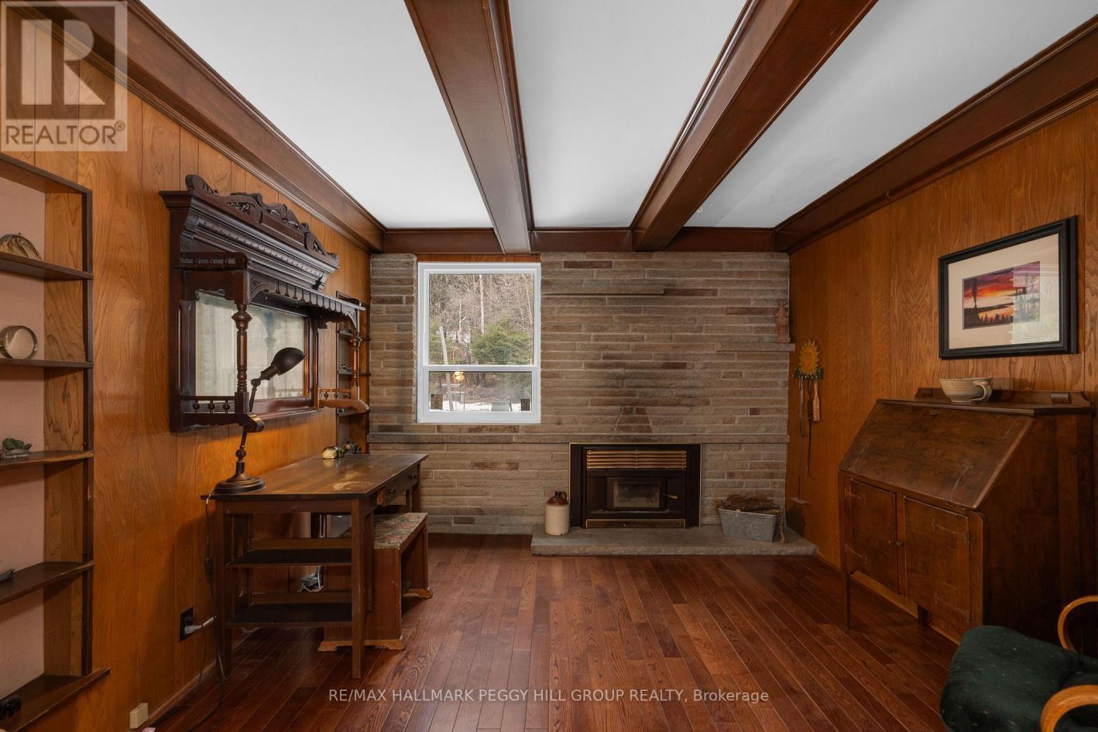 90 Doran Road, Springwater, ON - Indoor With Fireplace