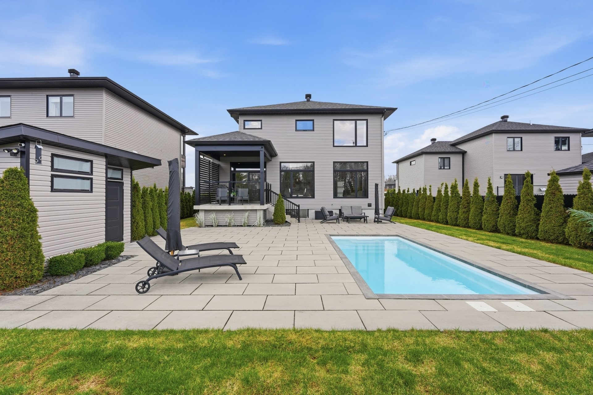 Cour - 123 Av. Du Littoral, Saint-Paul, QC - Outdoor With In Ground Pool