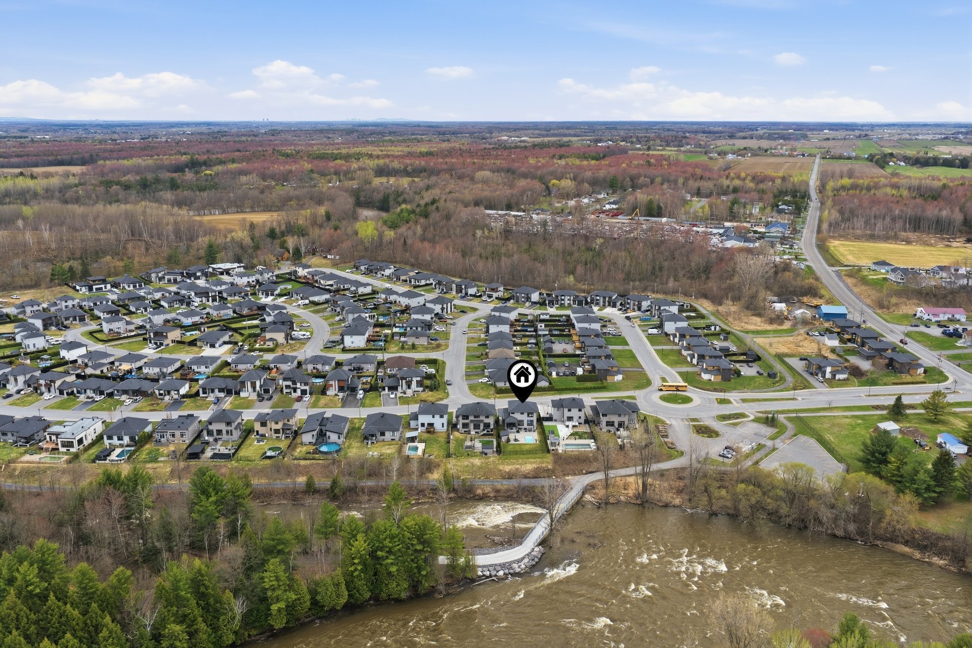 Photo aérienne - 123 Av. Du Littoral, Saint-Paul, QC - Outdoor With View