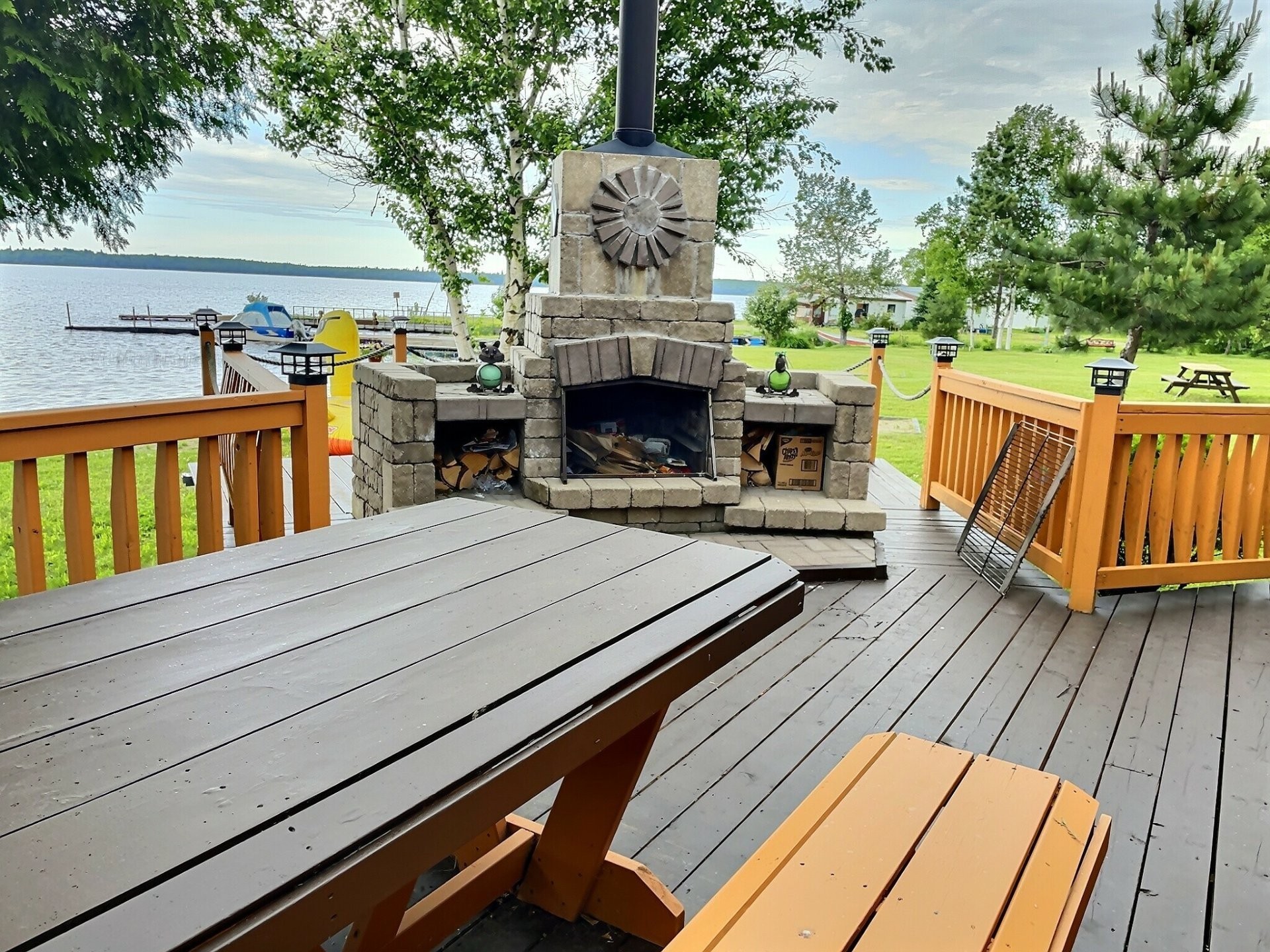Patio - 713 Ch. Du Pin-Rouge, Laverlochère-Angliers, QC - Outdoor With Body Of Water With Deck Patio Veranda