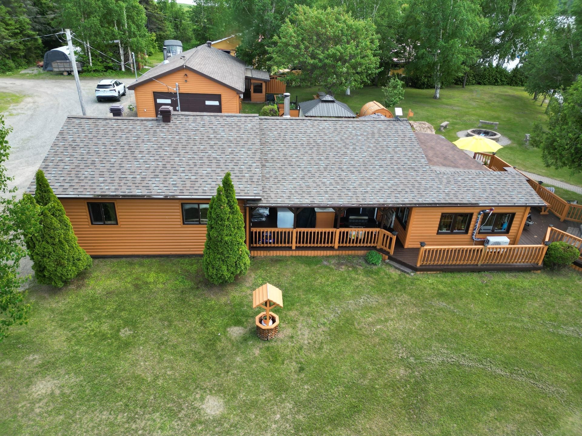Aerial View - 713 Ch. Du Pin-Rouge, Laverlochère-Angliers, QC - Outdoor With Deck Patio Veranda