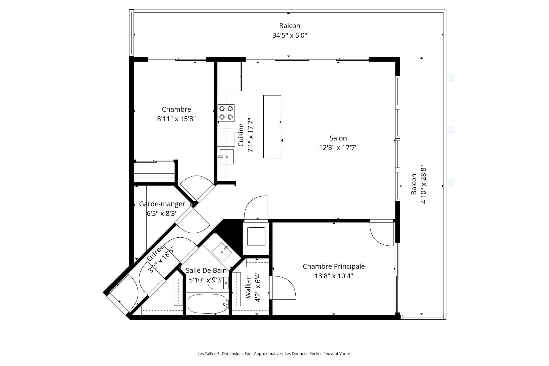 Plan (croquis) - 521-937 Av. Roland-Beaudin, Québec (Sainte-Foy/Sillery/Cap-Rouge), QC