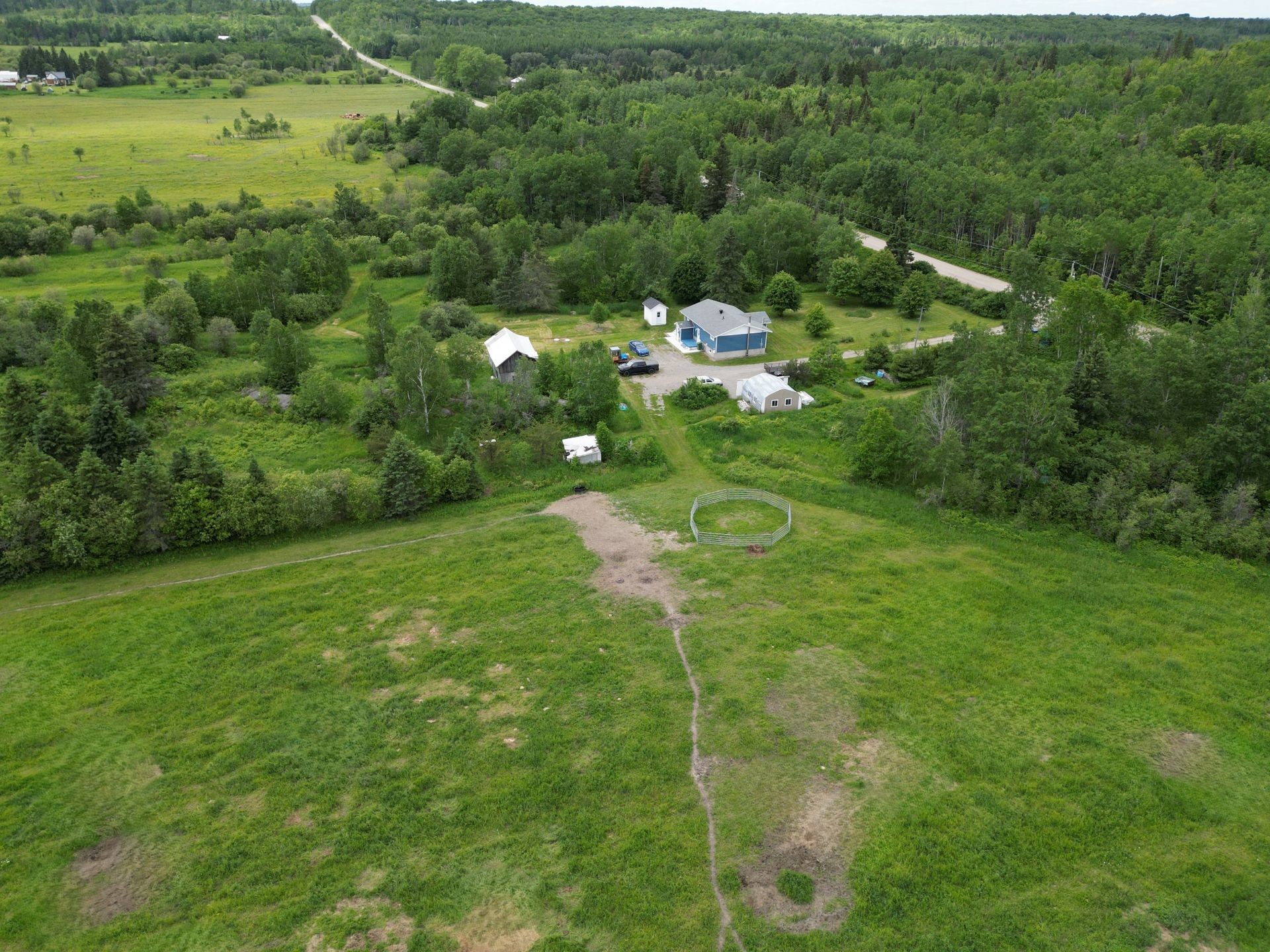 Aerial View - 896 13E-Et-14E Rang, Laverlochère-Angliers, QC - Outdoor With View